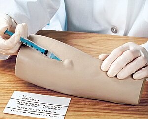 Simulador p/practicar  inyecciones intrad�rmicas W44097
