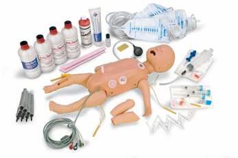Maniqu� neonatal p/practicas avanzadas de reanimaci�n con  accesos venosos m�ltiples W44143