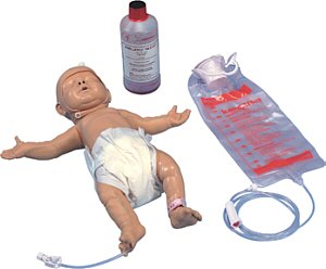 Simulador neonatal p/practicar accesos venosos, canalizaci�n umbilical y inserci�n de sondas W46502