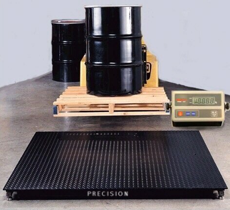 Plataforma de pesaje p/tarimas, 1,5 Tn x 200 g, c/display y salida p/PC o impresora BC12C1 EL-5B