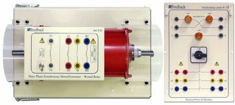 Máquina Rotativa Trifásica Sincrónica Powerframes p/Laboratorio de Electrotecnia 60-070-SMC