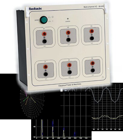 Módulo Adquisidor de Datos p/Instrumentación Trifásica Virtual Powerframes p/Laboratorio de Electrotecnia 68-600