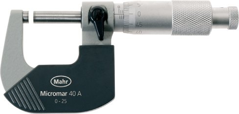 Tornillo micrométrico, 0-25mm x 10 micras Micromar 40 A