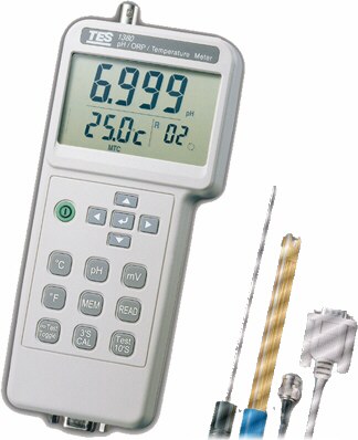 Indicador digital de pH/Temp/ORP TES1380