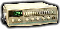 Generador de Funciones 0.1Hz a 5MHz con barrido y display digital