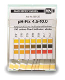 Varillas indicadoras de pH - Gama de medición pH 4,5 - 10  W11725
