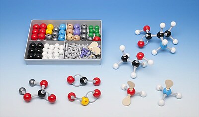 Conjunto básico de modelos moleculares p/Química Orgánica e Inorgánica MMS-009