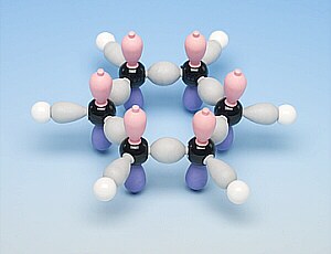 Modelo de molécula no híbrida de Benceno (C6H6) MOK-405