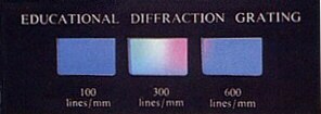 Juego de 3 redes de difracci�n en un s�lo marco SE-9357