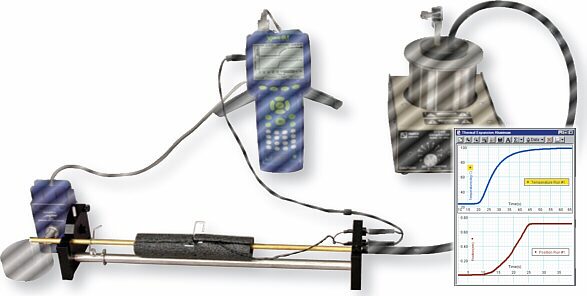 Equipo p/medir  coeficientes de dilataci�n lineal c/termistor incorporado TD-8579A