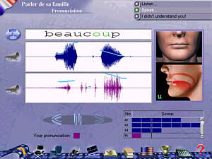 Pantalla de reconocimiento de voz y animaciones fon�ticas