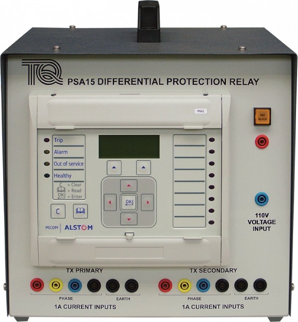 Módulo para prácticas con relé de protección de transformadores, generadores y otras máquinas eléctricas c/2 devanados PSA15
