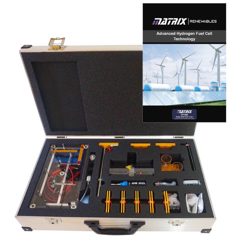Conjunto para estudiar en detalles la tecnología de Celdas de Combustible para Hidrógeno RE7026