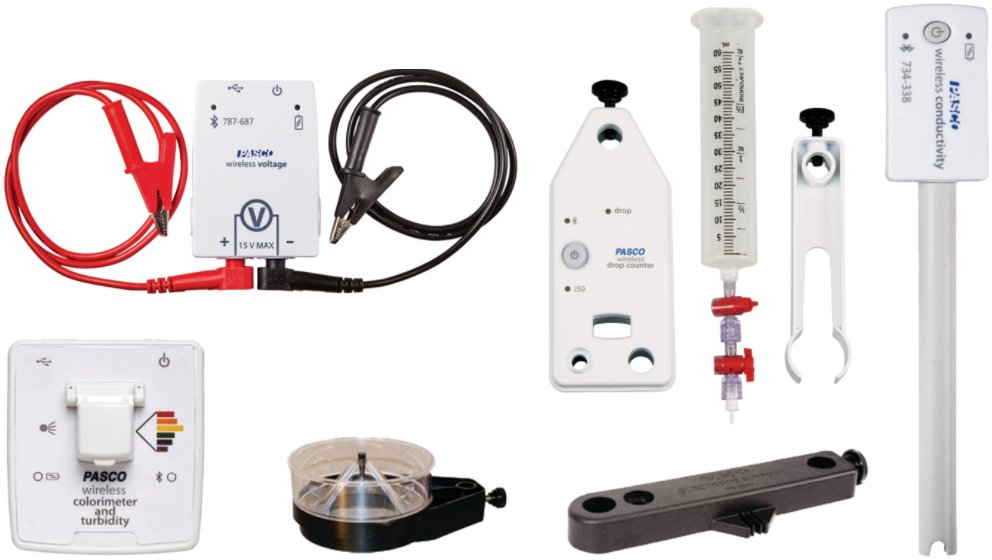 Conjunto complementario al puesto de trabajo para estudiar Química con sensores y TIC EC-6363