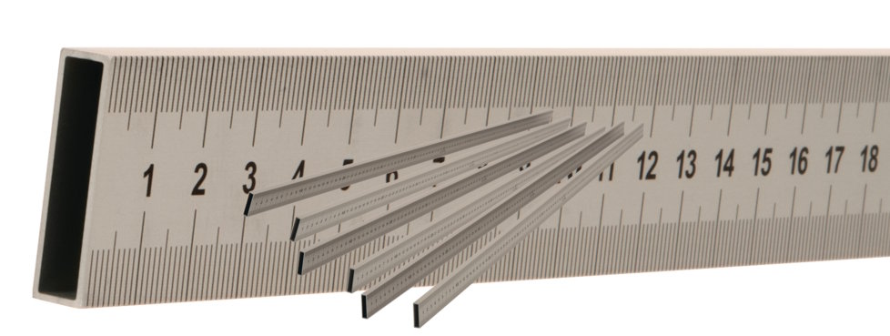 Juego de 6 reglas huecas de aluminio para experimentos de Física ME-7032